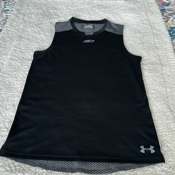 Mens Under Armour Locker Tank Top Sleeveless T-Shirt - Picture 2 of 12